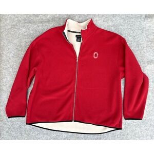 Levelwear XXL Red Full Zip Fleece Jacket Mayfield Golf Club Canada (DD17)